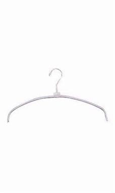 16" Rubberized Non-Slip Metal Hangers - White
