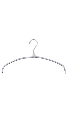 16 inch White Metal Non-Slip Rubberized Hangers Case of 100