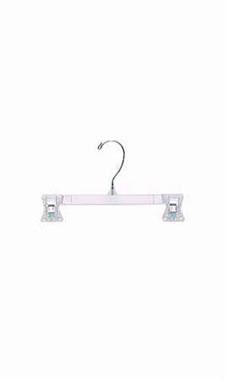 Children's Pants Hangers, White Plastic Skirt Hanger