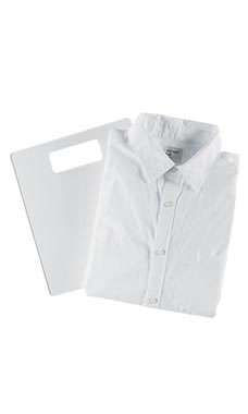 White Acrylic Shirt Laundry T-shirt Folding Board 9.5" x 14" 