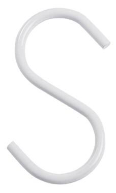 4 inch White S-Hooks