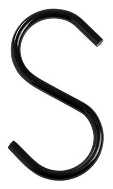 4 inch Black S-Hooks