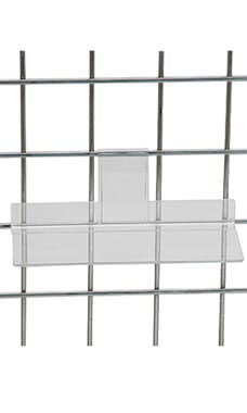 Grid Wall Shelf and Basket for Wall Grid Panel (Matte Black) - A Must Wire  Wall Grid