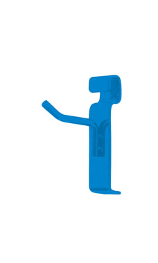 Made to Order 2" Wire Grid Peg Hook - Blue