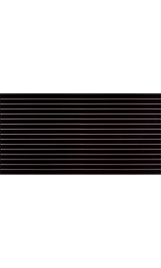 4 x 8 foot Horizontal Black Slatwall Panel With Metal Inserts