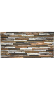 4 x 8 foot Horizontal Distressed Wood Slatwall Panel