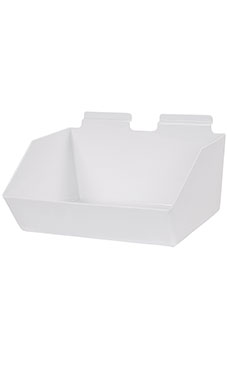 12 x 5 ½  x 9 ½ inch White Plastic Dump Bin  