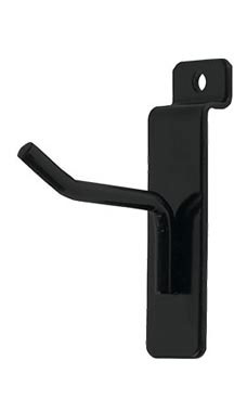 2 inch Black Peg Hook for Slatwall
