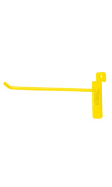 Made to Order 8" Slatwall Peg Hook - Bright Yellow