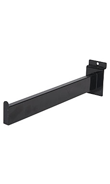 12 inch Dimensional Straight Black Faceout for Slatwall
