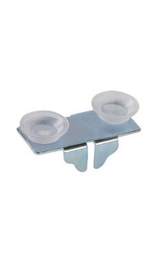 Rear/Center Glass Shelf Clips With Rubber Bumpers
