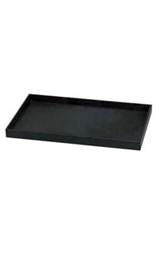 Black Faux Leather Trays