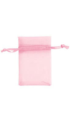 Pink Organza Bags 2" X 3"