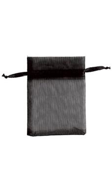 Black Organza Bags 3" X 4"