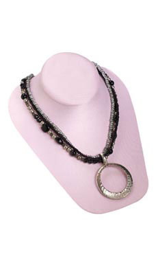 Pink Necklace Bust