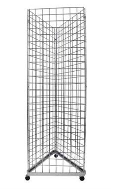 Chrome Triangle Grid Towers - 6.5'