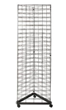 Black Triangle Slat Grid Tower - 6.5'
