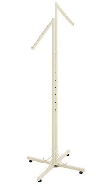 Boutique Ivory 2-Way Clothing Rack with Slant Arms