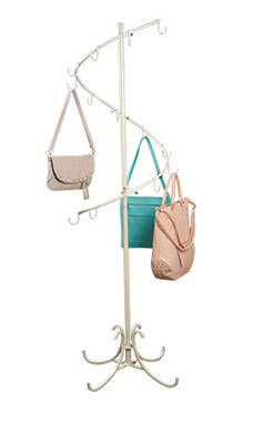 Boutique Ivory Spiral Handbag Rack