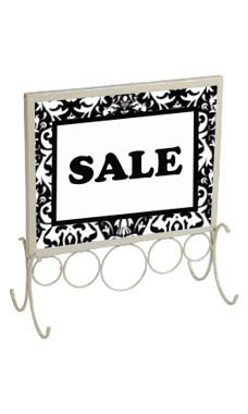 Boutique Ivory 8 ½ x 11 inch Countertop Sign Holder