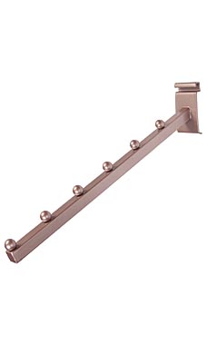 Rose Gold 6-Ball Waterfall Square Faceout Tube for Wire Grid