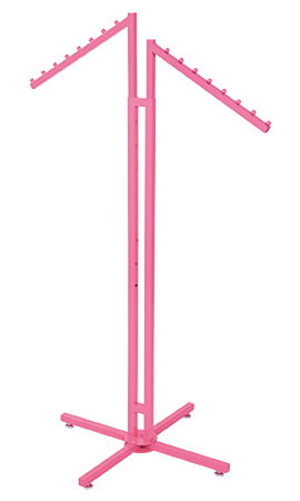 Hot Pink 2-Way Clothing Rack with Slant Arms