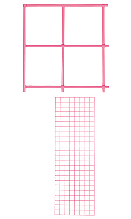 2 x 6 inch Hot Pink Wire Grid Panel