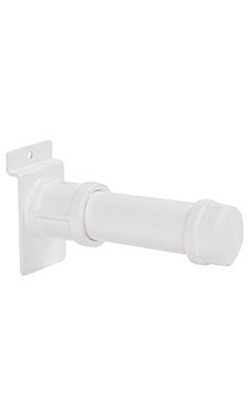 Boutique White Pipe 4 ½ inch Straight Faceout Slatwall Set
