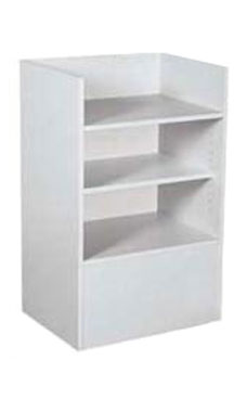 Gray Well Top Register Stand - Fully Assembled
