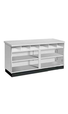 Gray 6 ft Service Counter Metal Framed