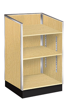 Metal Framed Well Top Register Stands in Maple