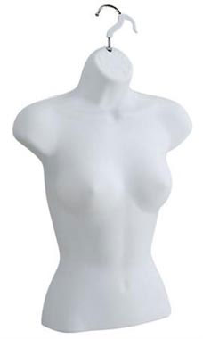 Female Molded White Shirt Form