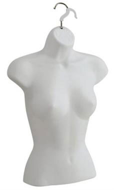 Female Molded Frosted Shirt Form