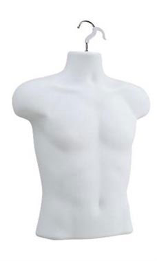 Male Molded White Shirt Form