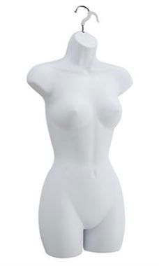 Molded Woman's Form- White
