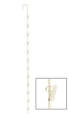 12 Hook Metal Spring Clip Merchandiser Strips