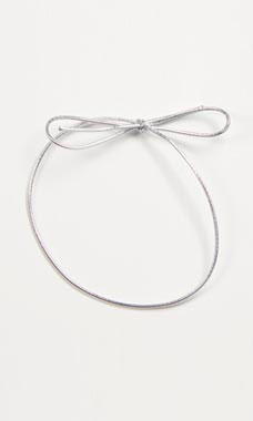 8 inch Shiny Silver Elastic Stretch Loops for Jewelry Boxes