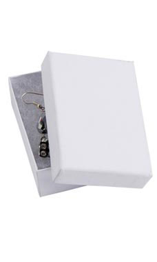 White Jewelry Gift Box 3 1/16 x 2 1/8 x 1