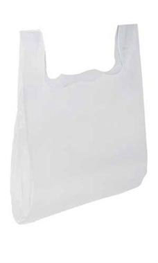 Clear 18" x 8" x 30" Plastic T-Shirt Bags with Handles