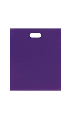 Large Lightweight Low Density Purple Merchandise Bags - Case of 500