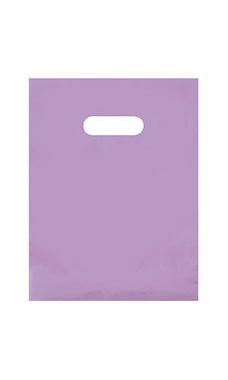 Small Lavender Frosted Plastic Merchandise Bags - Case 0f 250