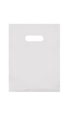 Small Clear Frosted Plastic Merchandise Bags - Case of 250