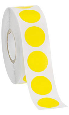Yellow Self-Adhesive Colored Label