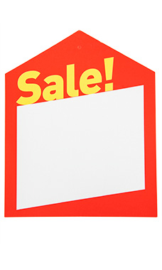 Large Oversized Modern Red Sale Price Tags
