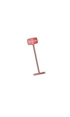 Regular 1 inch Red Tagging Fasteners