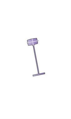 Regular 1 inch Purple Tagging Fasteners