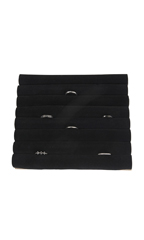 Small Continuous Slot Black Velvet Ring Insert