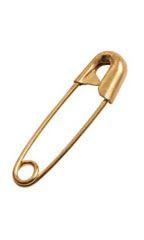 Closeable Brass Safety Pins