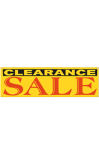 Large Yellow Clearance Sale Banner