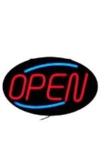 Oval LED Neon Open Sign